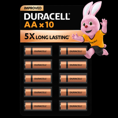 DURACELL Alkaline AA, Everyday Devices, Clock, Toy, Remote  Battery(Pack of 10)