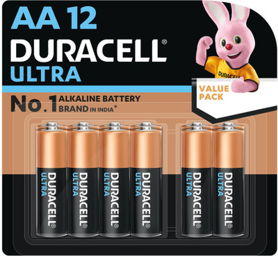 DURACELL Ultra Alkaline AA   Battery(Pack of 12)