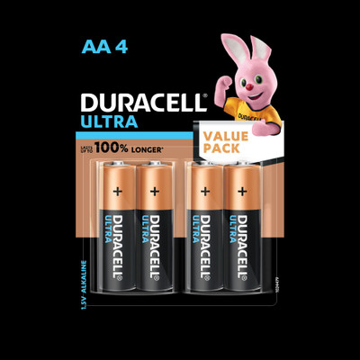 DURACELL Ultra Alkaline AA   Battery(Pack of 4)