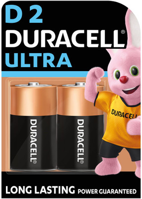 DURACELL Ultra Alkaline D   Battery(Pack of 2)