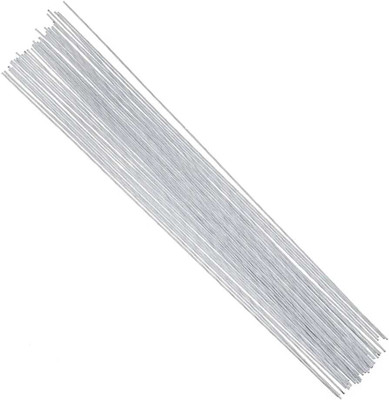 HOMEBAKERS MART White Floral Wire 26 Gauge - Art & Craft Paddle Wire Flower Making White Beading Wire(Diameter :  2.5 mm)