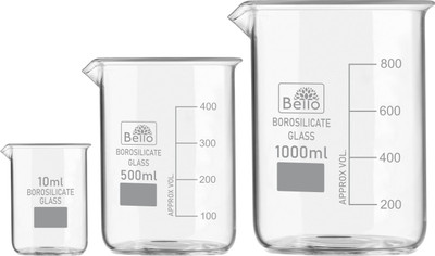 Bello 1000 ml Measuring Beaker(Pack of 3)