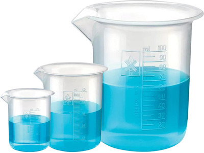 Pushpa 100 ml Measuring Beaker(Pack of 3)