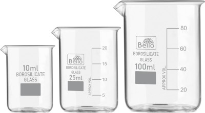 Bello 100 ml Measuring Beaker(Pack of 3)