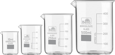 Bello 500 ml Measuring Beaker(Pack of 4)