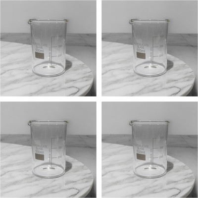 SCIENTICOHOUSE 500 ml Low Form Beaker(Pack of 4)