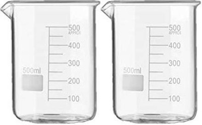 Z GLASS 500 ml Measuring Beaker(Pack of 2)