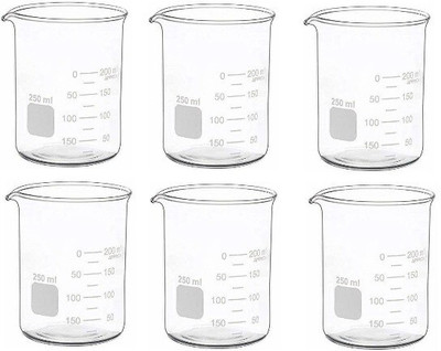 Z GLASS 250 ml Measuring Beaker(Pack of 6)