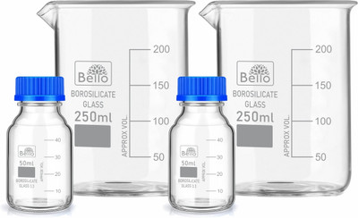 Bello 600 ml Flat Beaker(Pack of 4)