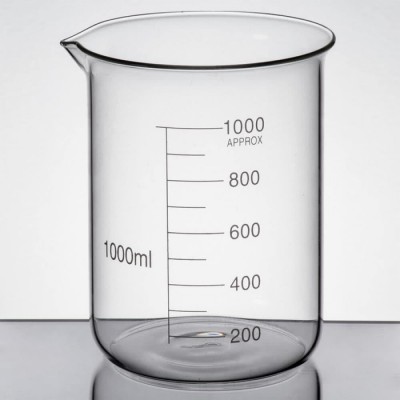 Mvtex 1000 ml Low Form Beaker(Pack of 4)