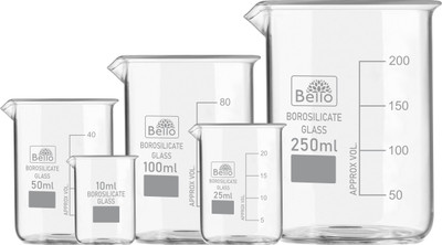 Bello 250 ml Measuring Beaker(Pack of 5)