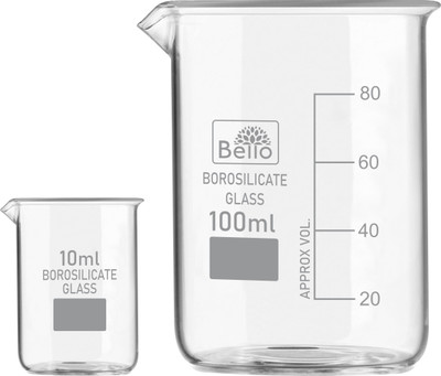 Bello 100 ml Measuring Beaker(Pack of 2)