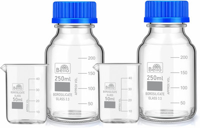 Bello 600 ml Flat Beaker(Pack of 4)