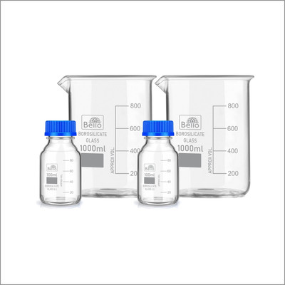 Bello 2200 ml Flat Beaker(Pack of 4)