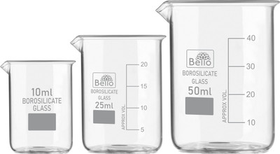 Bello 50 ml Measuring Beaker(Pack of 3)
