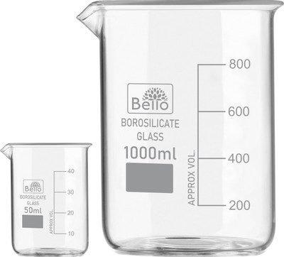 Bello 1000 ml Measuring Beaker(Pack of 2)