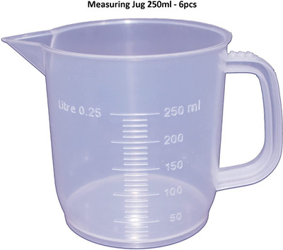 Salco 250 ml Measuring Beaker(Pack of 6)