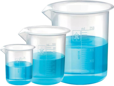 Pushpa 100 ml Measuring Beaker(Pack of 3)