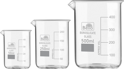 Bello 500 ml Measuring Beaker(Pack of 3)