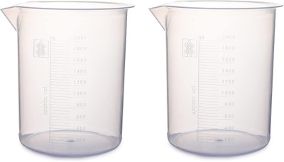 Apex Labs 2000 ml Measuring Beaker(Pack of 2)