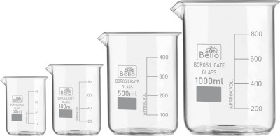 Bello 1000 ml Measuring Beaker(Pack of 4)