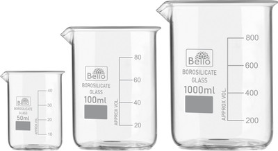 Bello 1000 ml Measuring Beaker(Pack of 3)