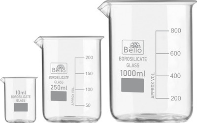 Bello 1000 ml Measuring Beaker(Pack of 3)