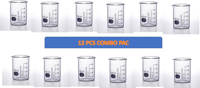 Anvesha scientific 100 ml Measuring Beaker(Pack of 12)