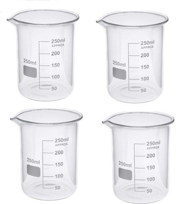Rawal 250 ml Measuring Beaker(Pack of 4)