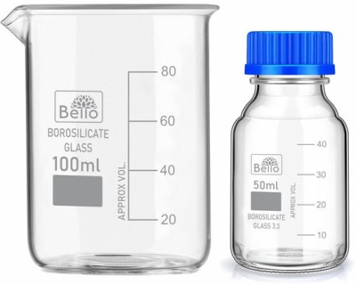 Bello 150 ml Flat Beaker(Pack of 2)