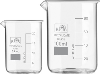 Bello 100 ml Measuring Beaker(Pack of 2)