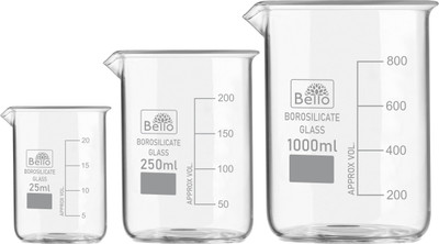 Bello 1000 ml Measuring Beaker(Pack of 3)