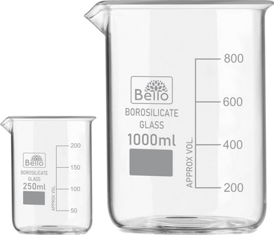 Bello 1000 ml Measuring Beaker(Pack of 2)