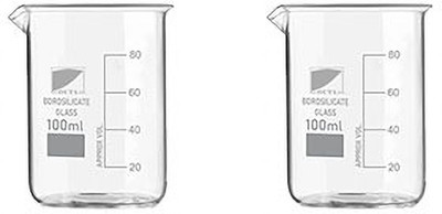 Z GLASS 200 ml Measuring Beaker(Pack of 2)