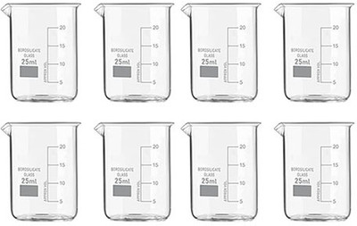 Pushpa 200 ml Measuring Beaker(Pack of 8)