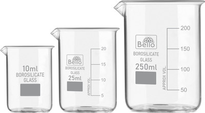 Bello 250 ml Measuring Beaker(Pack of 3)