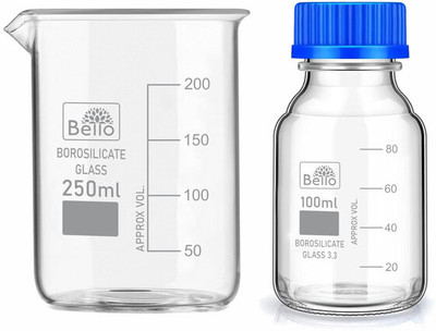 Bello 350 ml Flat Beaker(Pack of 2)