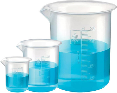 Pushpa 100 ml Measuring Beaker(Pack of 3)