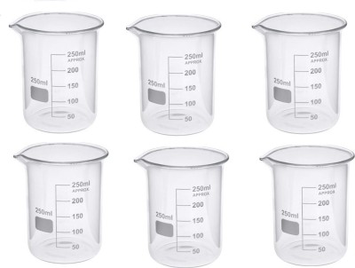 Rawal 250 ml Measuring Beaker(Pack of 6)