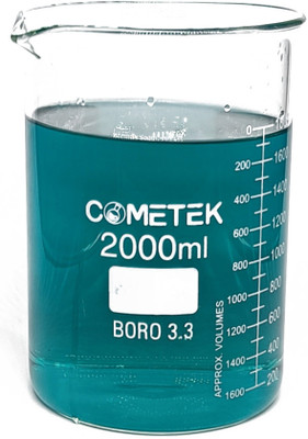 COMETEK 2000 ml Low Form Beaker(Pack of 1)
