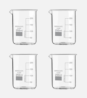 VVS 250 ml Measuring Beaker(Pack of 4)