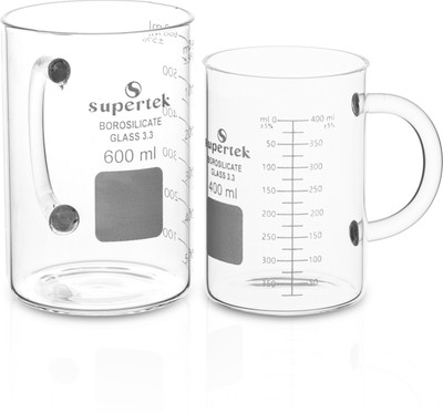 Supertek 600 ml Measuring Beaker(Pack of 2)