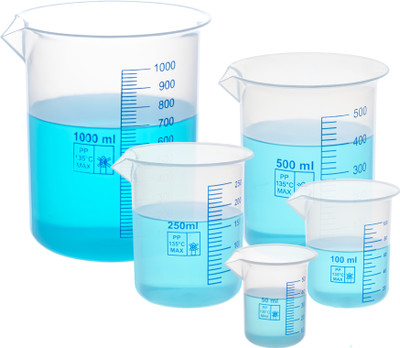 Supertek 1000 ml Measuring Beaker(Pack of 5)