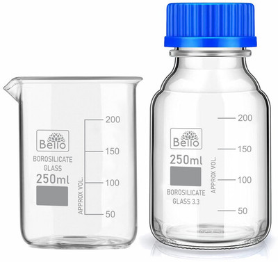 Bello 500 ml Flat Beaker(Pack of 2)