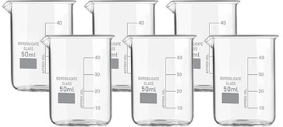 Z GLASS 50 ml Measuring Beaker(Pack of 6)
