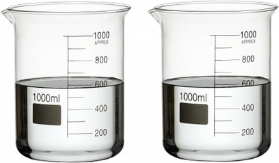 RAWAL'S 1000 ml Low Form Beaker(Pack of 2)