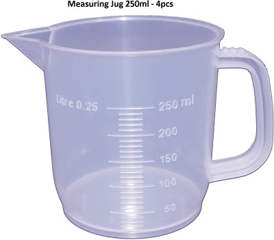 Salco 250 ml Measuring Beaker(Pack of 4)