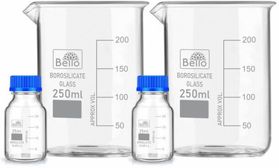 Bello 550 ml Flat Beaker(Pack of 4)