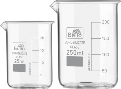 Bello 250 ml Measuring Beaker(Pack of 2)