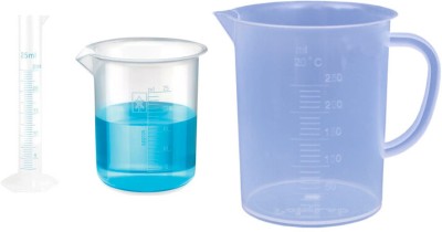 Bello 300 ml Flat Beaker(Pack of 3)